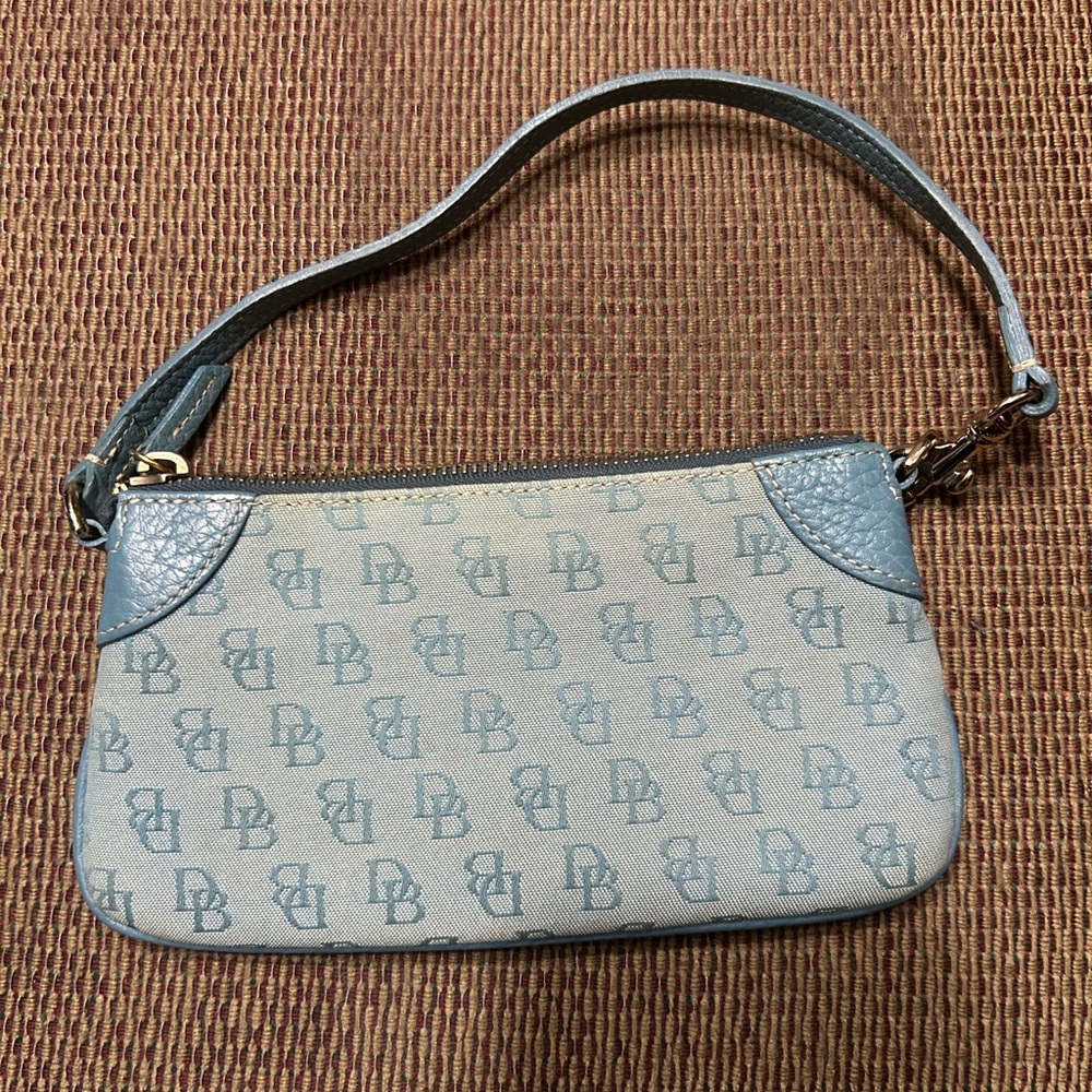 Dooney & Bourke Blue Monogram Clutch